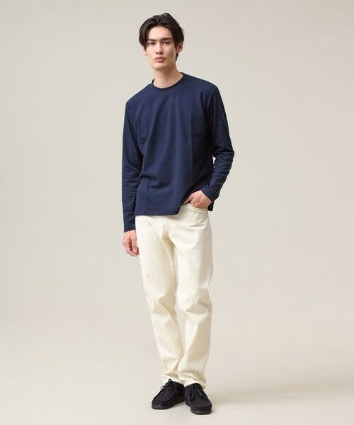 J.PRESS / ジェイプレス カットソー | オンでもオフでも品よく快適に【UVカット / 接触冷感 / 吸水速乾】【J.PRESS PREMIUM JERSEY】無地 ロングスリーブTシャツ | 詳細7