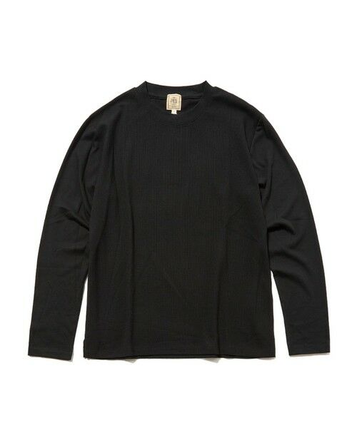 J.PRESS/ジェイプレス 【UVカット / 接触冷感 / 吸水速乾】【J.PRESS PREMIUM JERSEY】無地 ロングスリーブTシャツ ブラック系 XL J.PRESS/ジェイプレス 【UVカット / 接触冷感 / 吸水速乾】【J.PRESS PREMIUM JERSEY】無地 ロングスリーブTシャツ ブラック系 XL