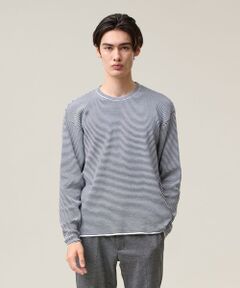 J.PRESS / ジェイプレス ニット・セーター | 【Tシャツ感覚で着られる新感覚ニット】ボーダーニット ロングスリーブＴシャツ