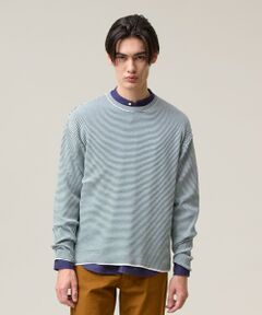 J.PRESS / ジェイプレス ニット・セーター | 【Tシャツ感覚で着られる新感覚ニット】ボーダーニット ロングスリーブＴシャツ