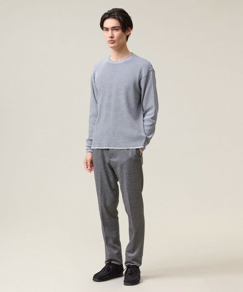 J.PRESS / ジェイプレス ニット・セーター | 【Tシャツ感覚で着られる新感覚ニット】ボーダーニット ロングスリーブＴシャツ | 詳細2