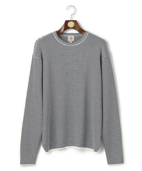 J.PRESS / ジェイプレス ニット・セーター | 【Tシャツ感覚で着られる新感覚ニット】ボーダーニット ロングスリーブＴシャツ | 詳細6