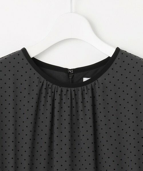 J.PRESS / ジェイプレス ロング・マキシ丈ワンピース | 【洗える】ドットフロッキープリント ワンピース | 詳細7