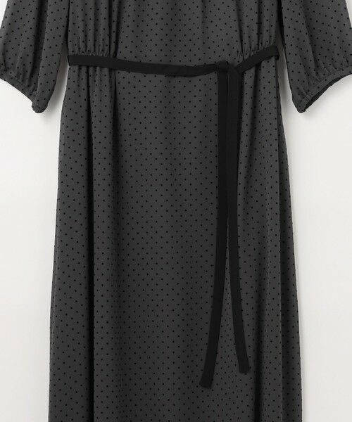 J.PRESS / ジェイプレス ロング・マキシ丈ワンピース | 【洗える】ドットフロッキープリント ワンピース | 詳細10