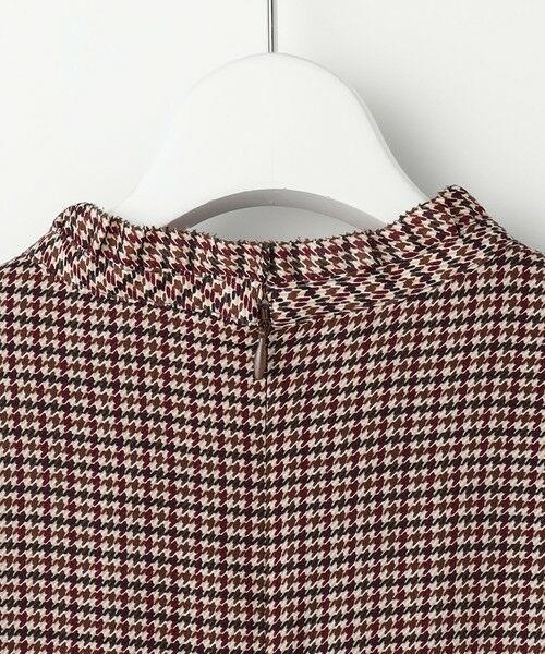 J.PRESS / ジェイプレス ロング・マキシ丈ワンピース | デシンハウンドトゥースプリント ワンピース | 詳細12