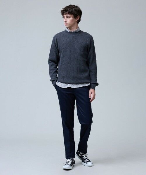 J.PRESS / ジェイプレス その他パンツ | 洗練されたシルエットと機能美【ストレッチ】トリコチン ステムテーパードパンツ | 詳細2