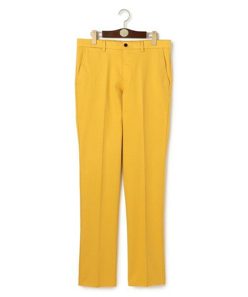 J.PRESS/ジェイプレス 【ストレッチ】トリコチン ステムテーパードパンツ イエロー系 94 J.PRESS/ジェイプレス 【ストレッチ】トリコチン ステムテーパードパンツ イエロー系 94