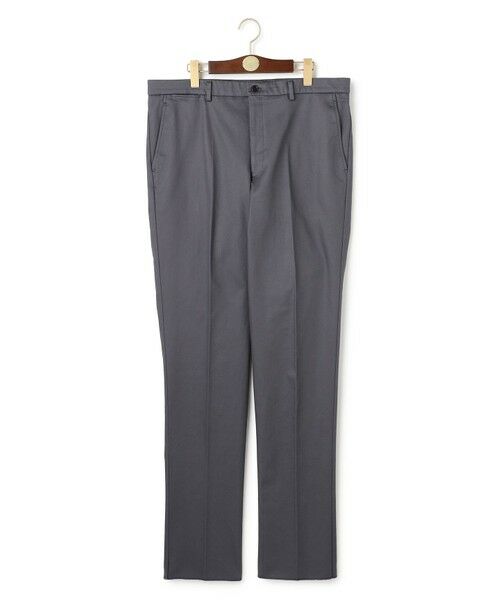 J.PRESS/ジェイプレス 【KING SIZE】【ストレッチ】トリコチン ステムテーパードパンツ グレー系 105 J.PRESS/ジェイプレス 【KING SIZE】【ストレッチ】トリコチン ステムテーパードパンツ グレー系 105