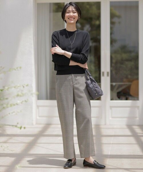 J.PRESS / ジェイプレス その他パンツ | モナベールツイル チェック ワイド パンツ | 詳細2