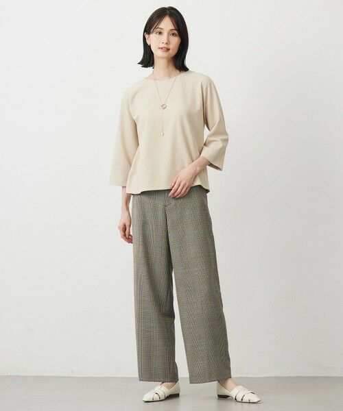 J.PRESS / ジェイプレス その他パンツ | モナベールツイル チェック ワイド パンツ | 詳細4