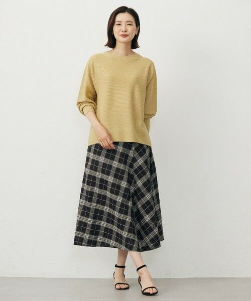 J.PRESS / ジェイプレス ミニ・ひざ丈スカート | 【WEB限定カラーあり・洗える】SOFT SHEER チェック フレア スカート | 詳細19