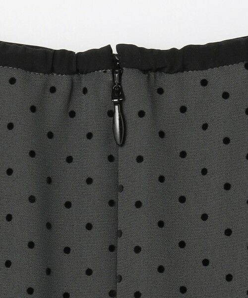 J.PRESS / ジェイプレス ミニ・ひざ丈スカート | 【洗える】ドットフロッキープリント フレア スカート | 詳細8
