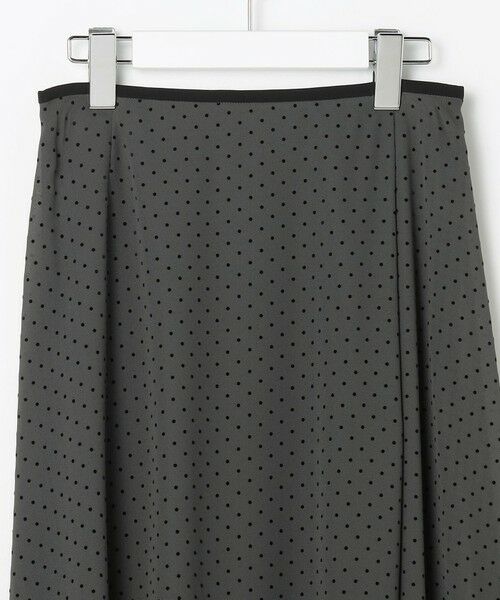 J.PRESS / ジェイプレス ミニ・ひざ丈スカート | 【洗える】ドットフロッキープリント フレア スカート | 詳細5