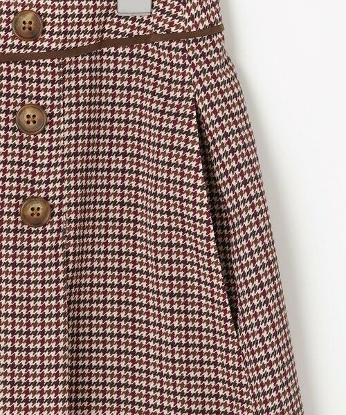 J.PRESS / ジェイプレス ミニ・ひざ丈スカート | デシンハウンドトゥースプリント スカート | 詳細7