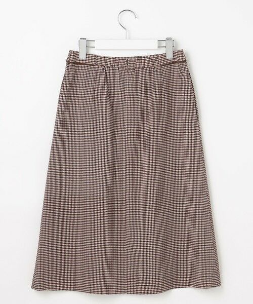 J.PRESS / ジェイプレス ミニ・ひざ丈スカート | デシンハウンドトゥースプリント スカート | 詳細4
