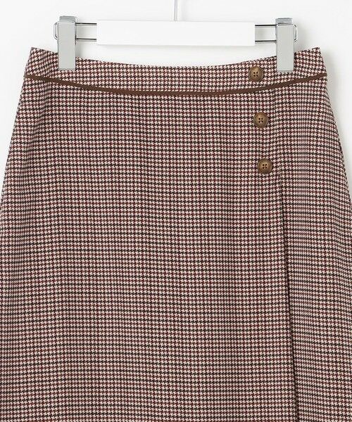 J.PRESS / ジェイプレス ミニ・ひざ丈スカート | デシンハウンドトゥースプリント スカート | 詳細5