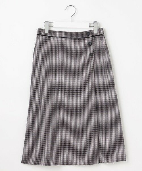 J.PRESS / ジェイプレス ミニ・ひざ丈スカート | デシンハウンドトゥースプリント スカート | 詳細15