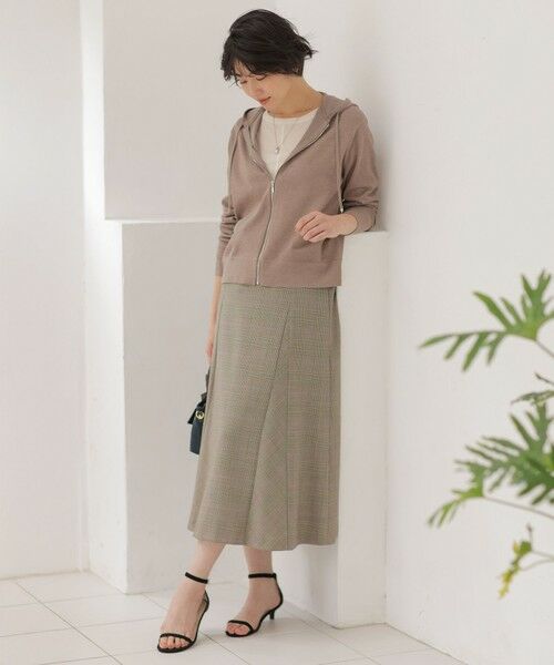 J.PRESS / ジェイプレス ミニ・ひざ丈スカート | モナベールツイル チェック フレア スカート | 詳細4