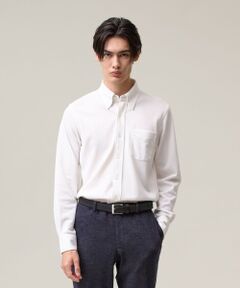 J.PRESS / ジェイプレス シャツ・ブラウス | ポロシャツのような快適な着心地【吸水速乾 / ストレッチ / 消臭 / ノンアイロン】エレスポジャージー ドレスシャツ / B.D.