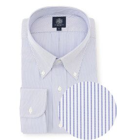 J.PRESS / ジェイプレス シャツ・ブラウス | 【KING SIZE】【PREMIUM PLEATS / 形態安定】マイクロストライプ ドレスシャツ / B.D.