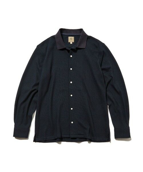 J.PRESS/ジェイプレス 【KANEMASA JERSEY】ツイステッドスムース ポロシャツ ネイビー系 M J.PRESS/ジェイプレス 【KANEMASA JERSEY】ツイステッドスムース ポロシャツ ネイビー系 M