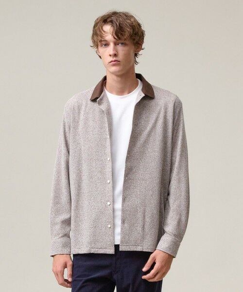 J.PRESS/ジェイプレス 【KANEMASA JERSEY】ツイステッドスムース ポロシャツ ブラウン系 L J.PRESS/ジェイプレス 【KANEMASA JERSEY】ツイステッドスムース ポロシャツ ブラウン系 L