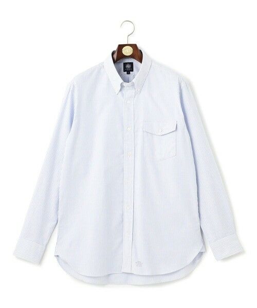 J.PRESS/ジェイプレス 【KING SIZE】【定番 / 不変の品格】アービング キャンディーストライプ シャツ / ボタンダウン ダルブルー系1 4L J.PRESS/ジェイプレス 【KING SIZE】【定番 / 不変の品格】アービング キャンディーストライプ シャツ / ボタンダウン ダルブルー系1 4L