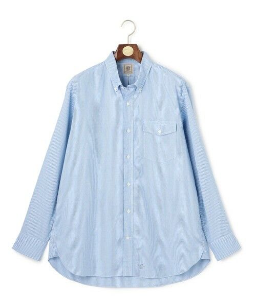 J.PRESS/ジェイプレス 【KING SIZE】ガーメントダイオックスフォード シャツ / B.D. サックスブルー系1 5L J.PRESS/ジェイプレス 【KING SIZE】ガーメントダイオックスフォード シャツ / B.D. サックスブルー系1 5L