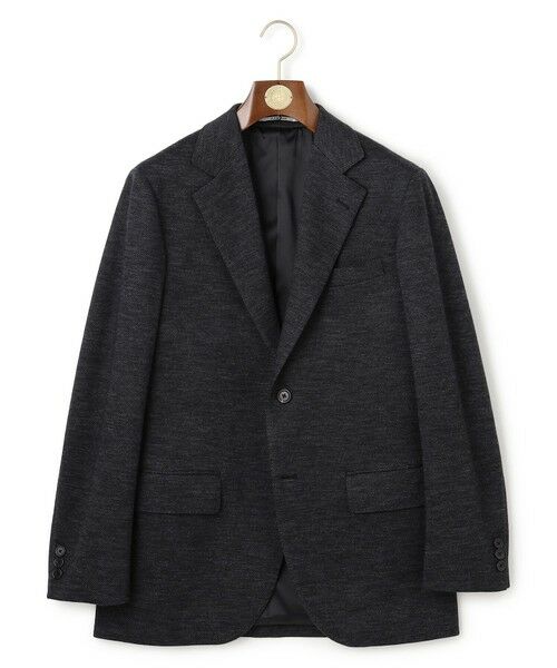 J.PRESS/ジェイプレス 【セットアップ対応 / ストレッチ】SOFAニット ハイグレードジャージー ジャケット グレー系8 BM J.PRESS/ジェイプレス 【セットアップ対応 / ストレッチ】SOFAニット ハイグレードジャージー ジャケット グレー系8 BM
