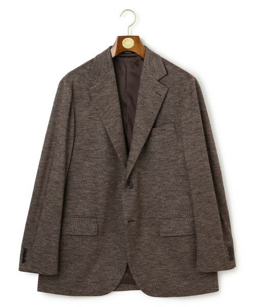 J.PRESS/ジェイプレス 【KING SIZE】【セットアップ対応 / ストレッチ】SOFAニット ハイグレードジャージー ジャケット ブラウン系8 3L J.PRESS/ジェイプレス 【KING SIZE】【セットアップ対応 / ストレッチ】SOFAニット ハイグレードジャージー ジャケット ブラウン系8 3L