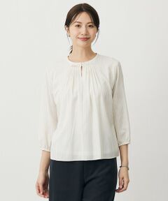 J.PRESS / ジェイプレス カットソー | プロビスストライプ＆チェック カットソー