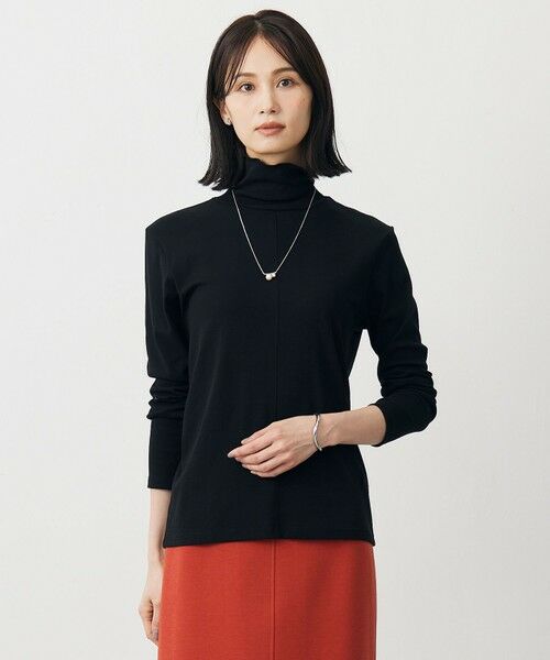 J.PRESS / ジェイプレス カットソー | タートルジャージー カットソー(ブラック系)