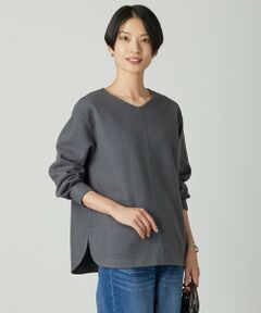 J.PRESS / ジェイプレス カットソー | メルトンジャージー Vネック カットソー
