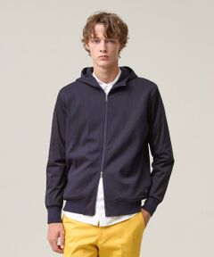 J.PRESS / ジェイプレス パーカー | お出かけシーンにも最適【J.PRESS PREMIUM JERSEY】ジャガードリンクス コンビパーカー