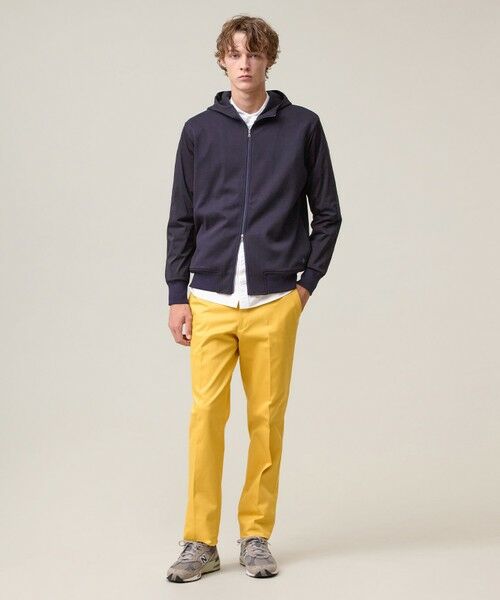 J.PRESS / ジェイプレス パーカー | お出かけシーンにも最適【J.PRESS PREMIUM JERSEY】ジャガードリンクス コンビパーカー | 詳細1