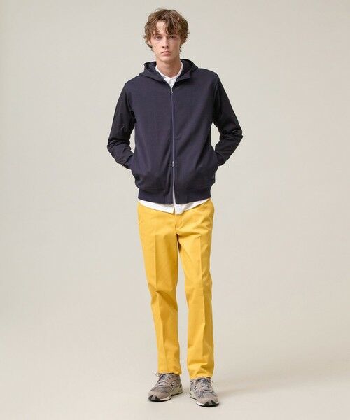 J.PRESS / ジェイプレス パーカー | お出かけシーンにも最適【J.PRESS PREMIUM JERSEY】ジャガードリンクス コンビパーカー | 詳細2