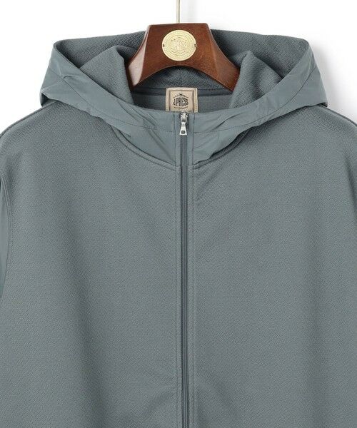 J.PRESS / ジェイプレス パーカー | お出かけシーンにも最適【J.PRESS PREMIUM JERSEY】ジャガードリンクス コンビパーカー | 詳細6