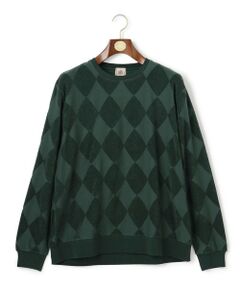 J.PRESS / ジェイプレス カットソー | アーガイルワントーンリンクス ロングスリーブ Tシャツ