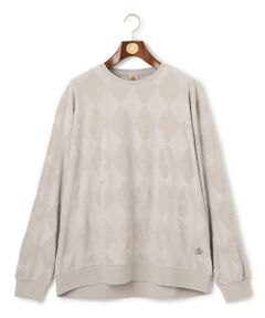 J.PRESS / ジェイプレス カットソー | 【KING SIZE】アーガイルワントーンリンクス ロングスリーブ Tシャツ