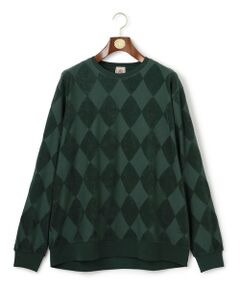 J.PRESS / ジェイプレス カットソー | 【KING SIZE】アーガイルワントーンリンクス ロングスリーブ Tシャツ