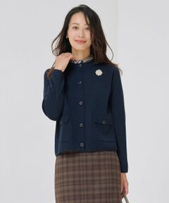 J.PRESS / ジェイプレス カーディガン・ボレロ | WORETED WOOL BLEND カーディガン