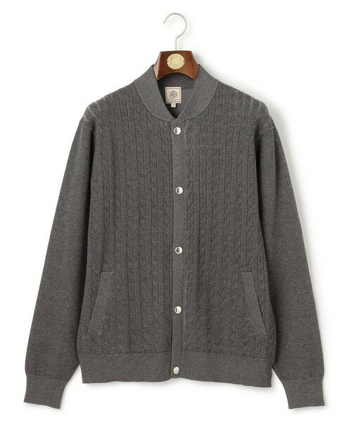 J.PRESS / ジェイプレス カーディガン・ボレロ | 羽織るだけで整う大人の品格【ストレッチ / イージーケア】【FLEX YARN】ケーブルニット ブルゾンライク カーディガン | 詳細4