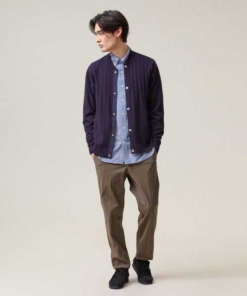 J.PRESS / ジェイプレス カーディガン・ボレロ | 羽織るだけで整う大人の品格【ストレッチ / イージーケア】【FLEX YARN】ケーブルニット ブルゾンライク カーディガン | 詳細14