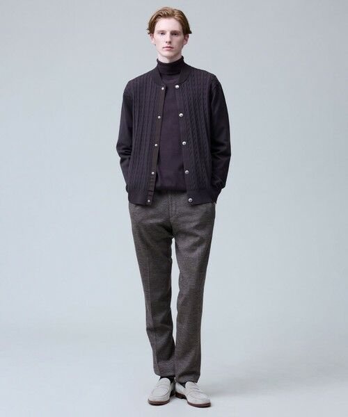 J.PRESS / ジェイプレス カーディガン・ボレロ | 羽織るだけで整う大人の品格【ストレッチ / イージーケア】【FLEX YARN】ケーブルニット ブルゾンライク カーディガン | 詳細17