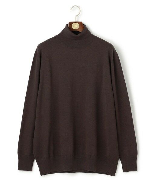 J.PRESS/ジェイプレス 【KING SIZE】【ストレッチ / イージーケア】【FLEX YARN】タートルネック ニット ブラウン系 2L J.PRESS/ジェイプレス 【KING SIZE】【ストレッチ / イージーケア】【FLEX YARN】タートルネック ニット ブラウン系 2L