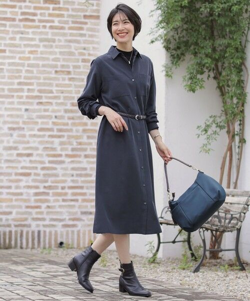 J.PRESS / ジェイプレス ロング・マキシ丈ワンピース | ピーチポプリン ワンピース | 詳細1