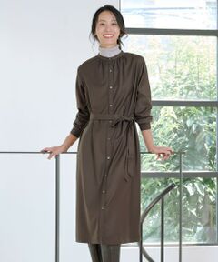 J.PRESS / ジェイプレス ミニ丈・ひざ丈ワンピース | ギャバストレッチ ワンピース