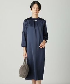 J.PRESS / ジェイプレス ロング・マキシ丈ワンピース | ノーブルサテン ワンピース