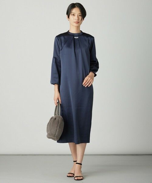 J.PRESS / ジェイプレス ロング・マキシ丈ワンピース | ノーブルサテン ワンピース | 詳細17