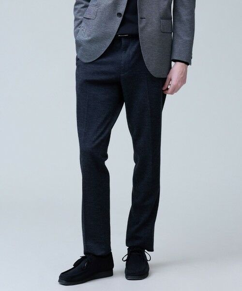 J.PRESS/ジェイプレス 【セットアップ対応 / ストレッチ】SOFAニット ハイグレードジャージー スラックス ネイビー系8 90